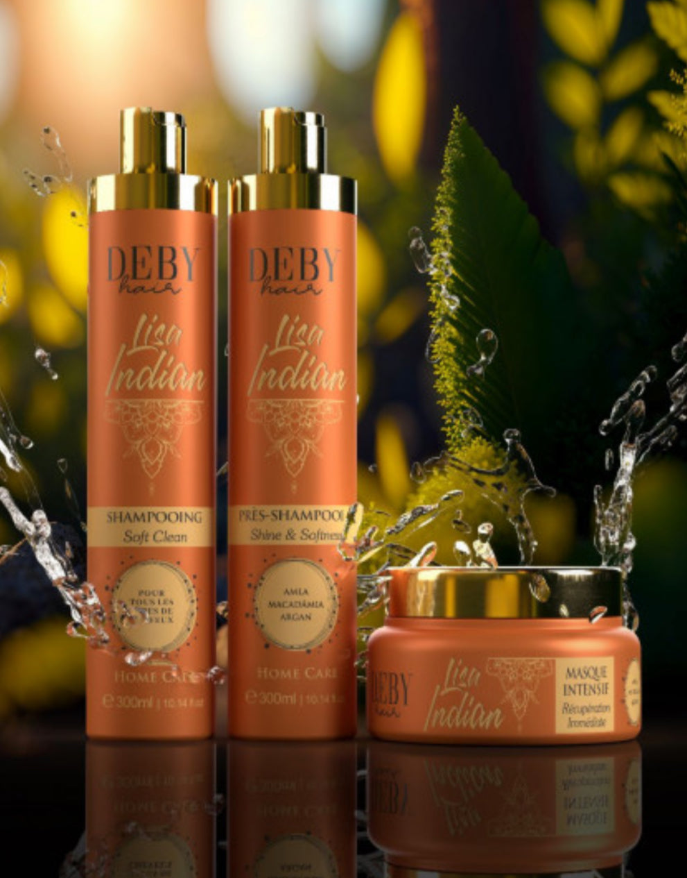 Kit Home Care Lisa Indian Deby Hair 3 x 300 ml