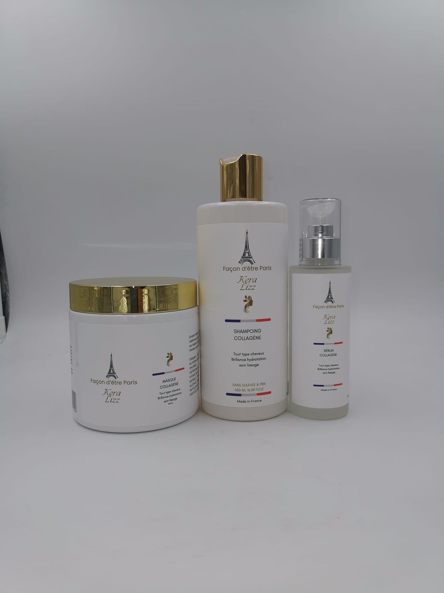 Kit collagène Keralizz Façon d'Être Paris 3 produits