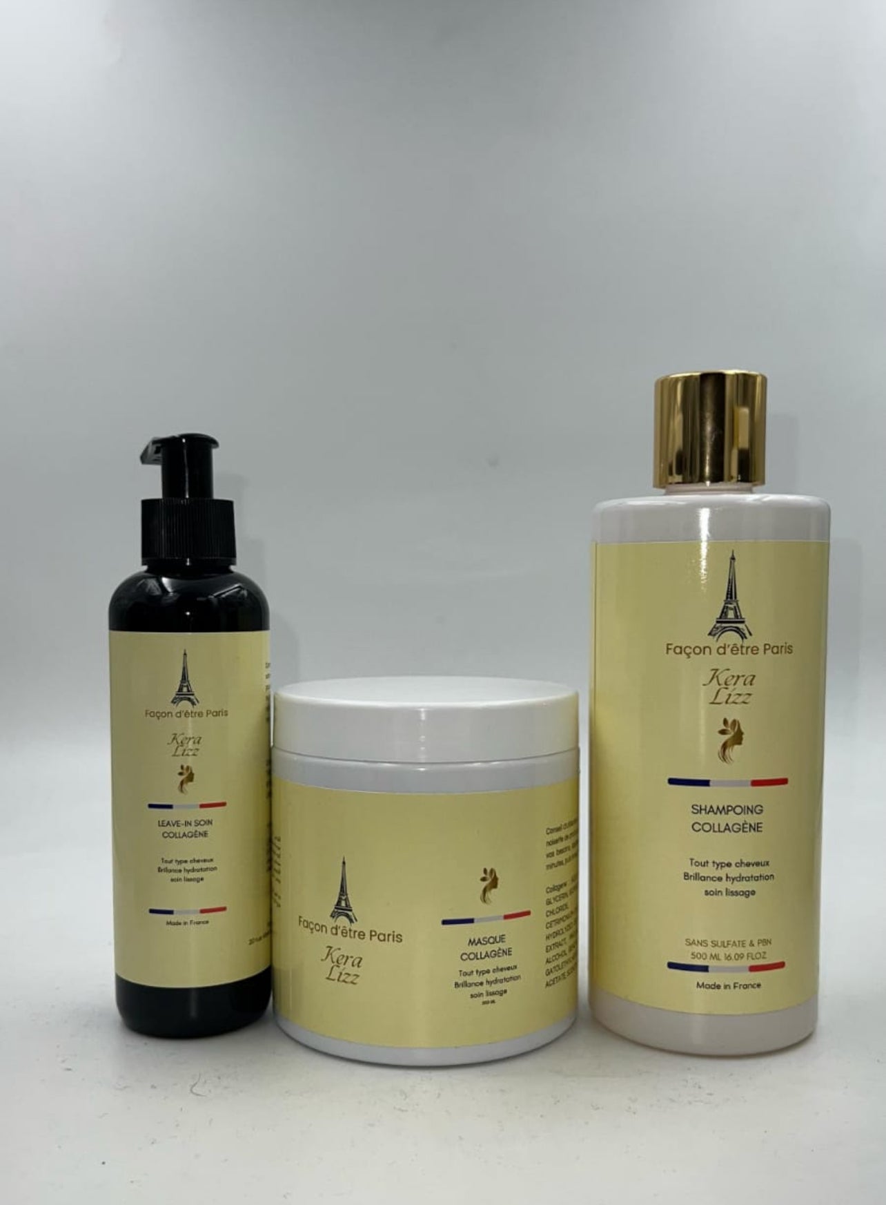 Kit collagène Keralizz Façon d'Être Paris 3 produits SoLysHair